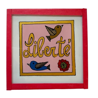 Liberté Painting Birds Pink - Mini