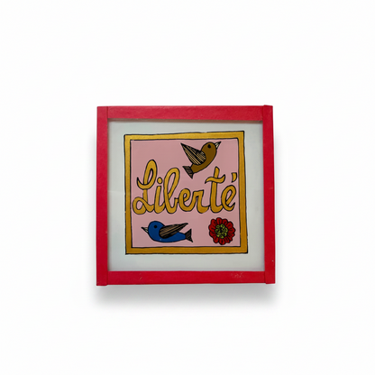 Liberté Painting Birds Pink - Mini