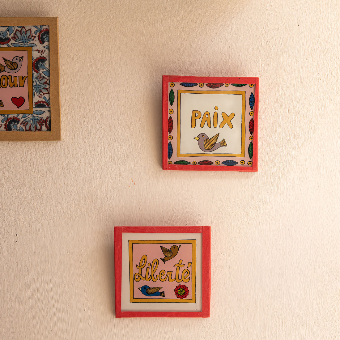 Liberté Painting Birds Pink - Mini