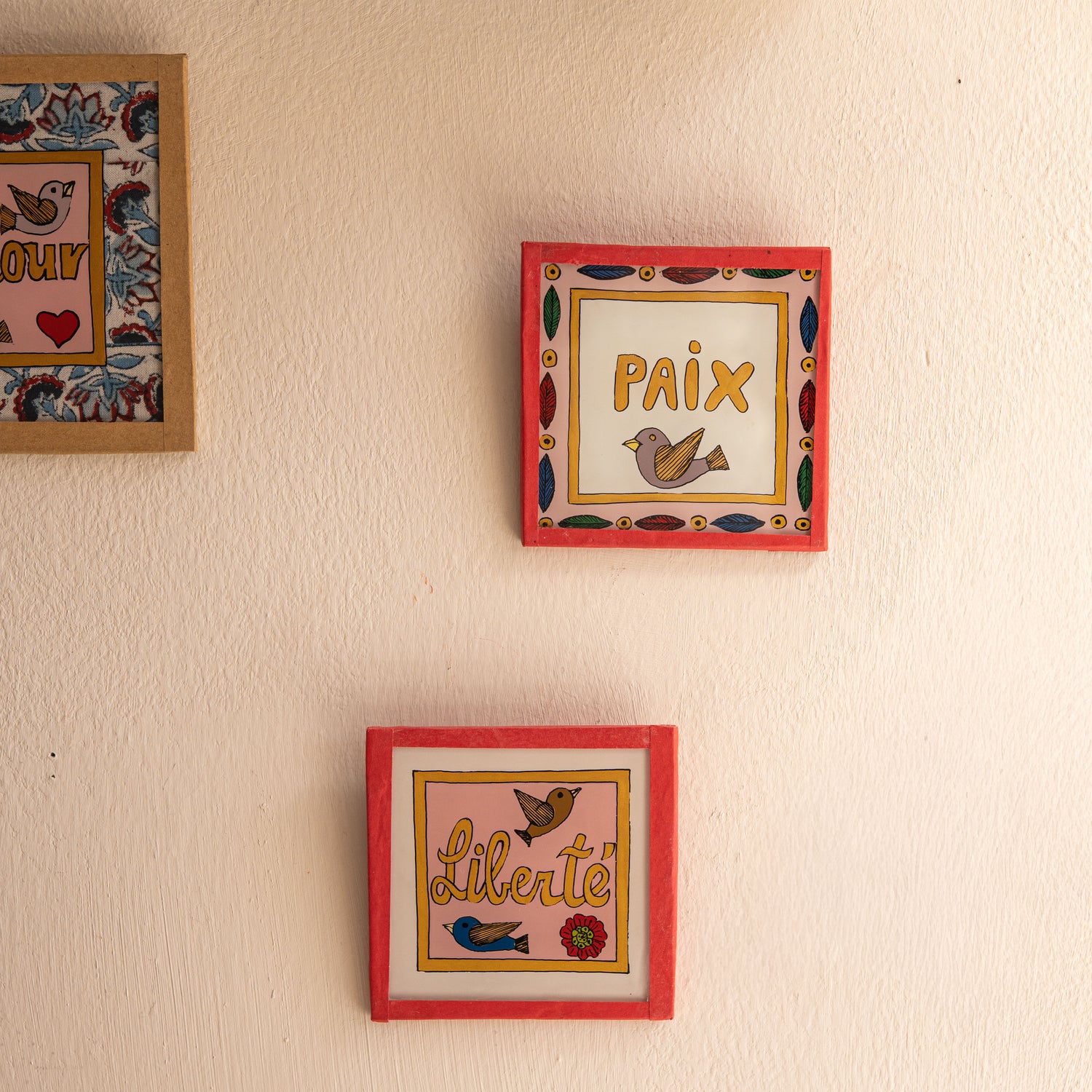 Liberté Painting Birds Pink - Mini
