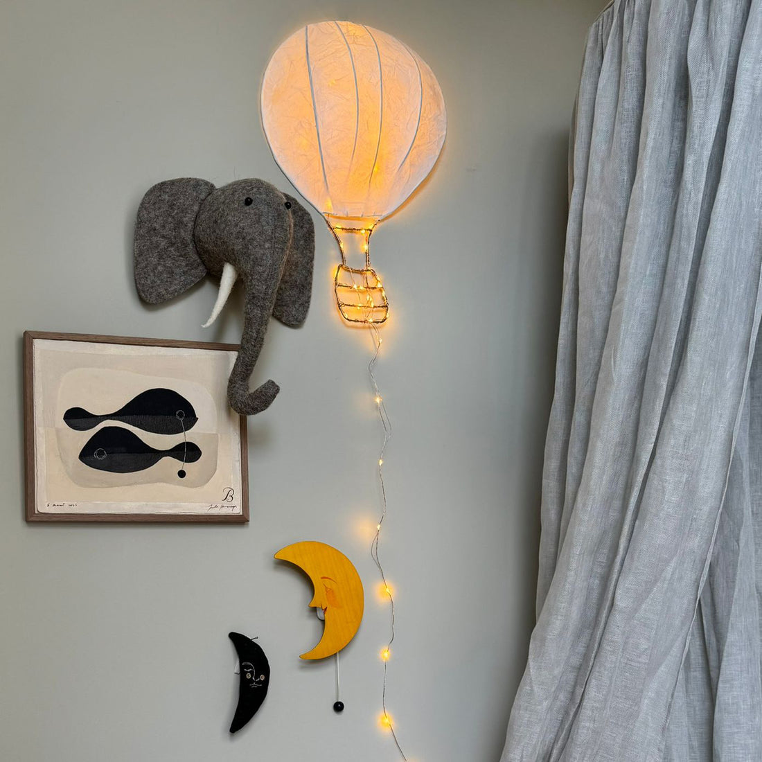 Luchtballon Lamp Met Papier
