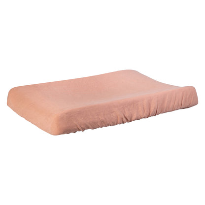 Linen Changing Pad Cover Cinnamon