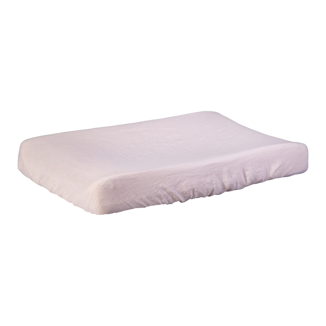 Linen Changing Pad Cover Craie