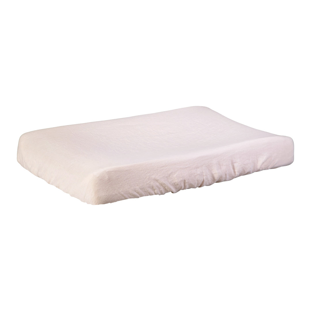 Linen Changing Pad Cover Craie