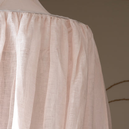 Linen Bed Canopy - Craie