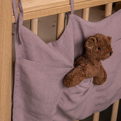 Linen Bed Pocket Dusty Lilac