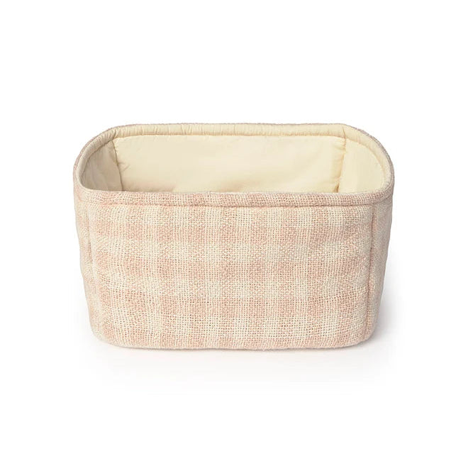 Quilted Basket Vichy Rose