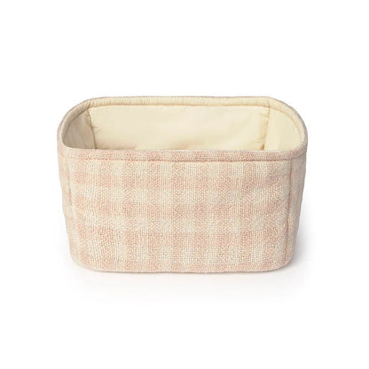 Quilted Basket Vichy Rose