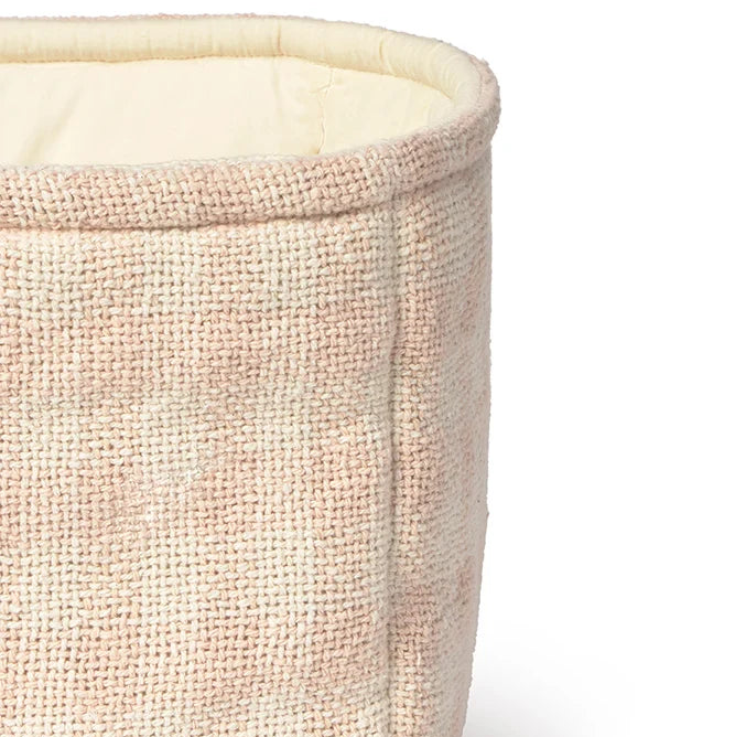 Quilted Basket Vichy Rose