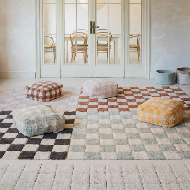 Washable rug kitchen tiles Blue Sage 140 x 200 cm