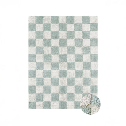 Washable rug kitchen tiles Blue Sage 140 x 200 cm