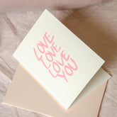 Postcard Love Love Love You – product photo