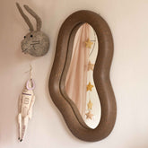 EcoBirdy Marine Mirror in Coffee Brown, detail view