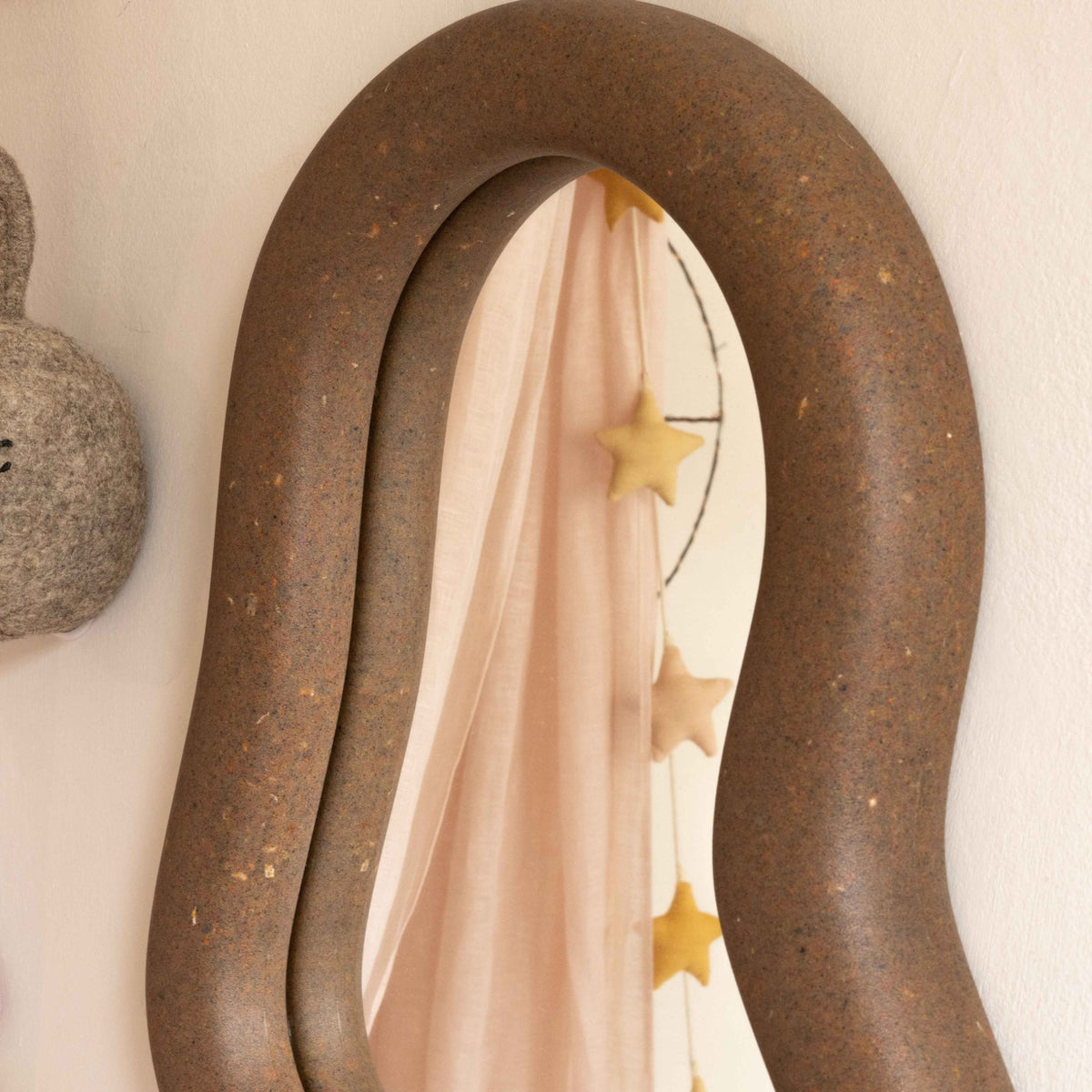 EcoBirdy Marine Mirror in Coffee Brown, product photo