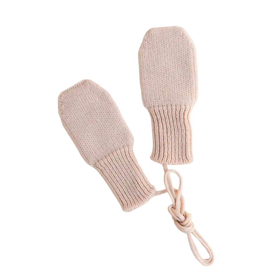 Merino Baby Mittens Apricot