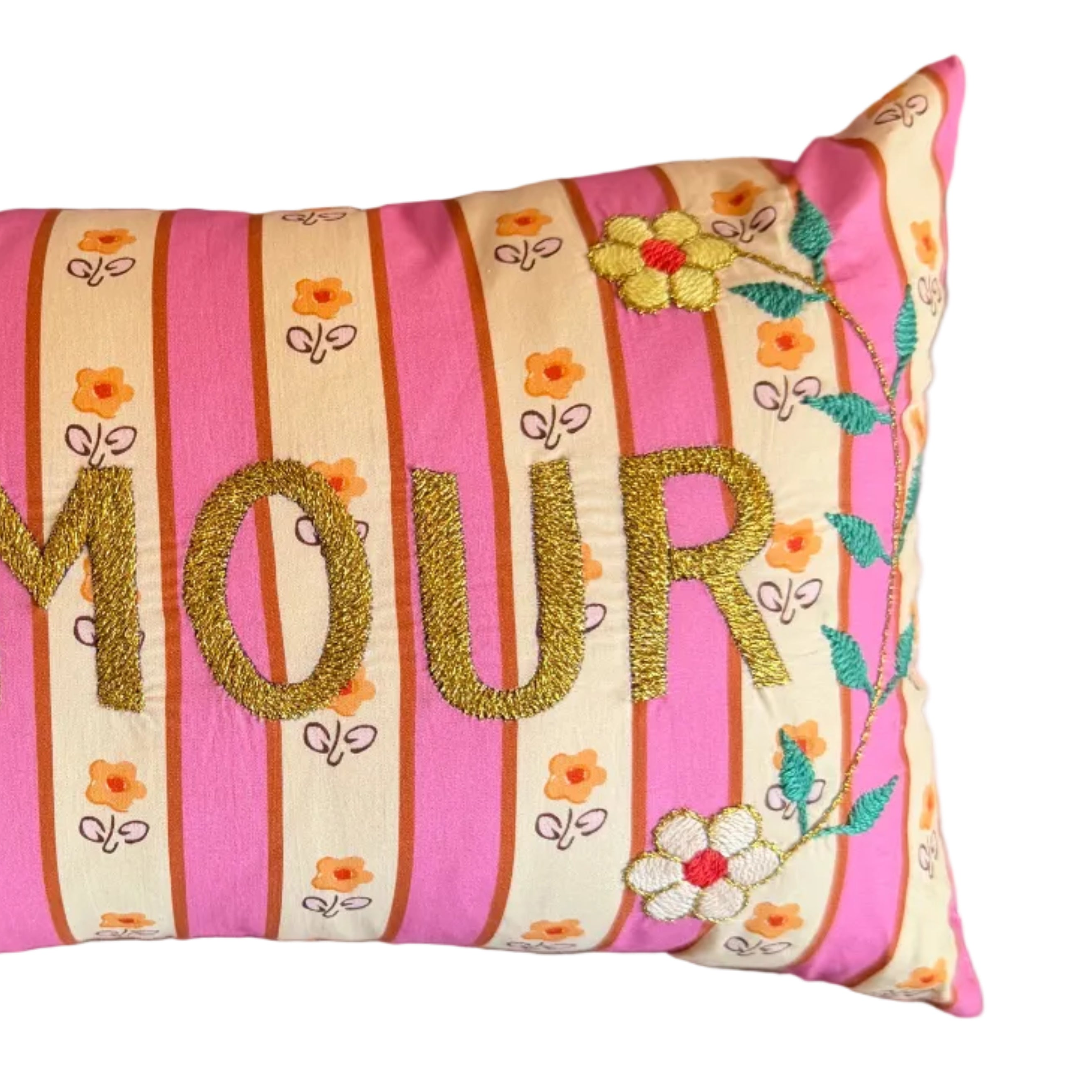 Mini Cushion Amour Pink Stripe