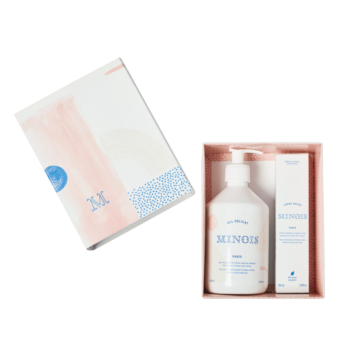 Minois Cadeauset Creme &amp; Wasgel