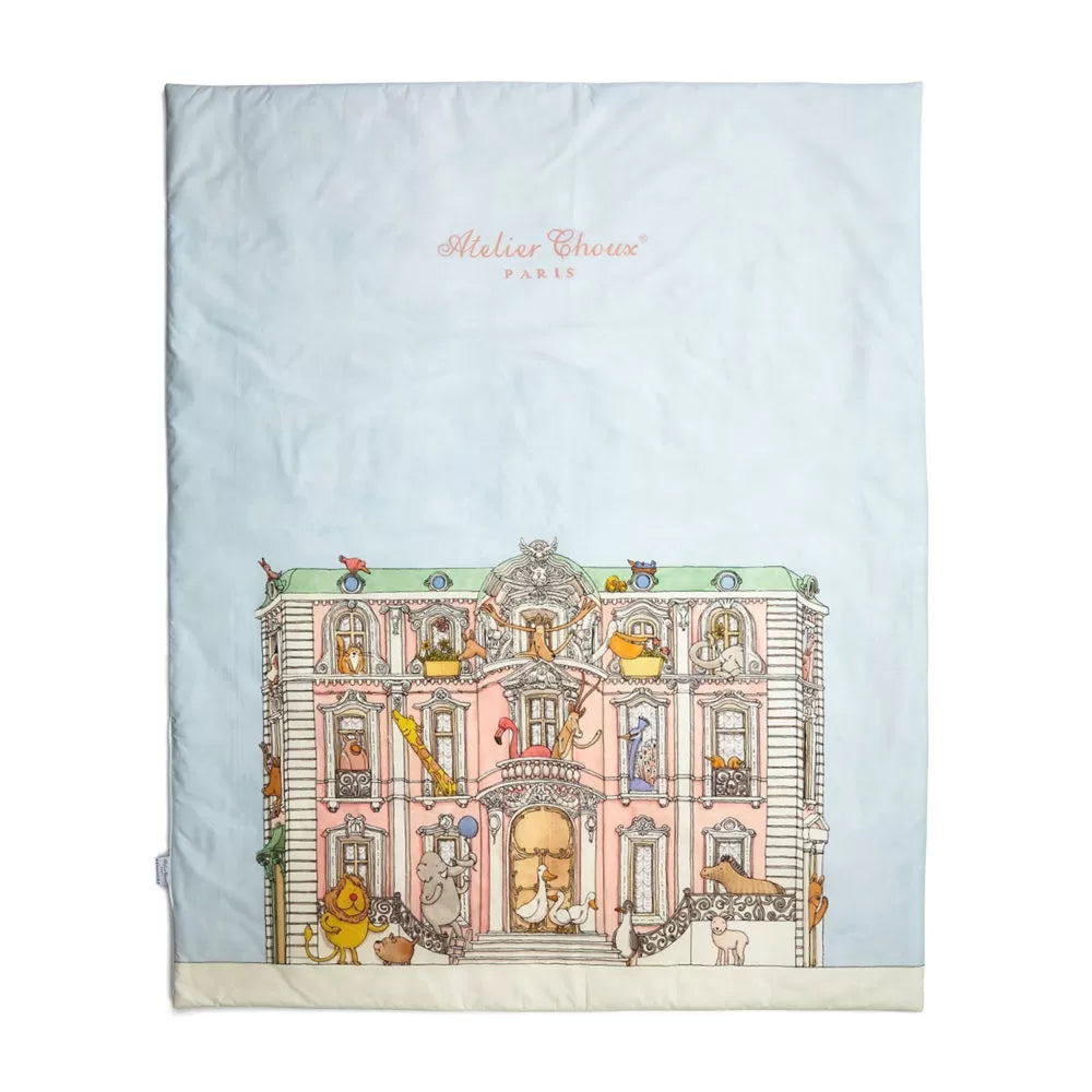 Reversible Quilt Monceau Mansion / Hot Air Balloons