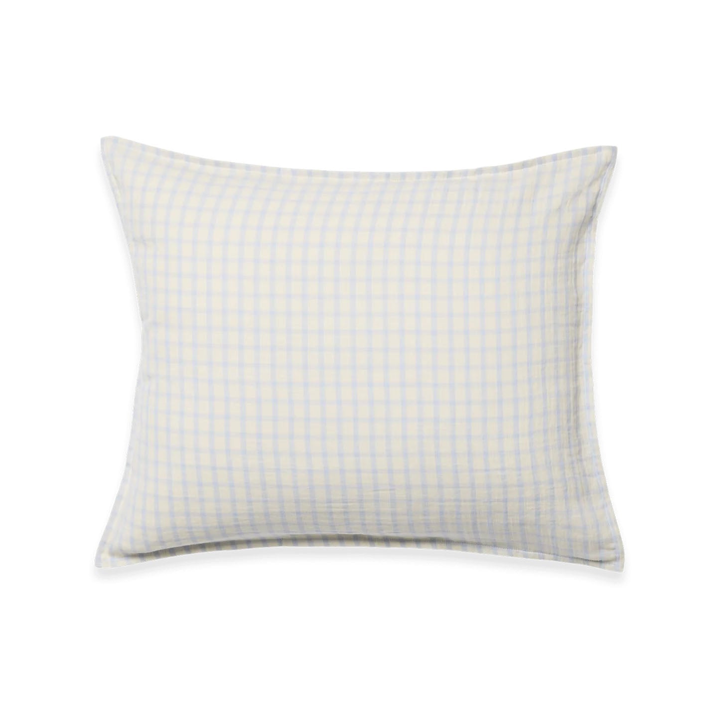 Muslin kussensloop Gingham SKy 
