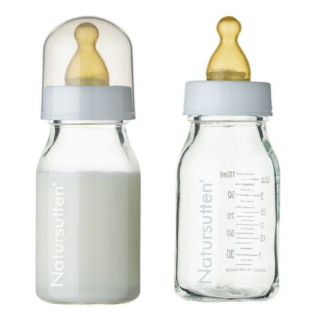 Glass baby bottles set of two 110 ml