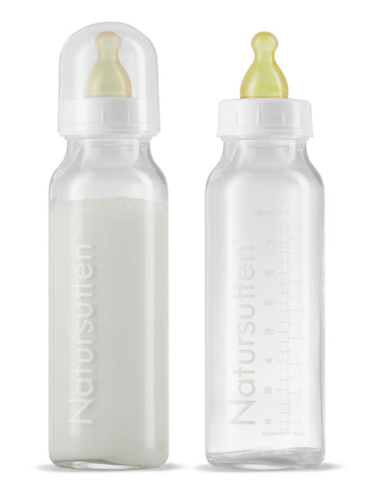 Glass baby bottles set of two 240 ml