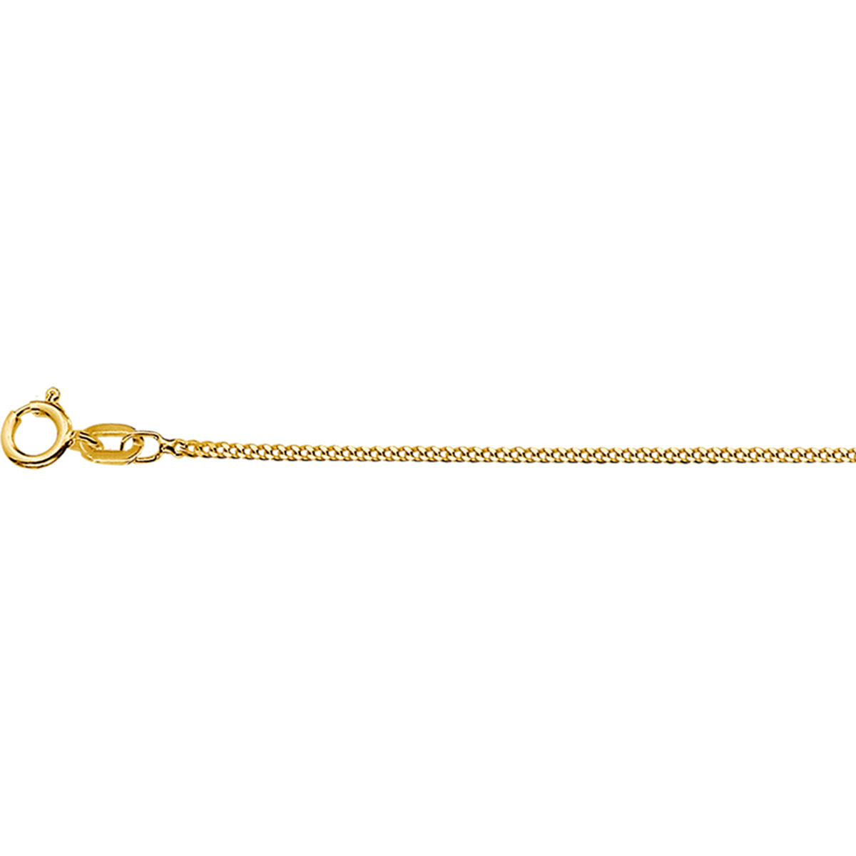 A small 14K gold necklace (45cm) made in an Amsterdam atelier for Hazel &amp; George. 