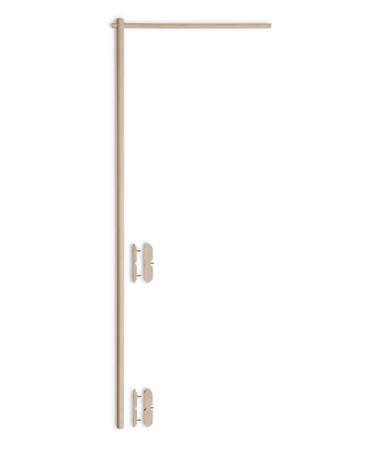 Oliver Furniture Camp Novel canopy holder in oak, freestanding product view on white