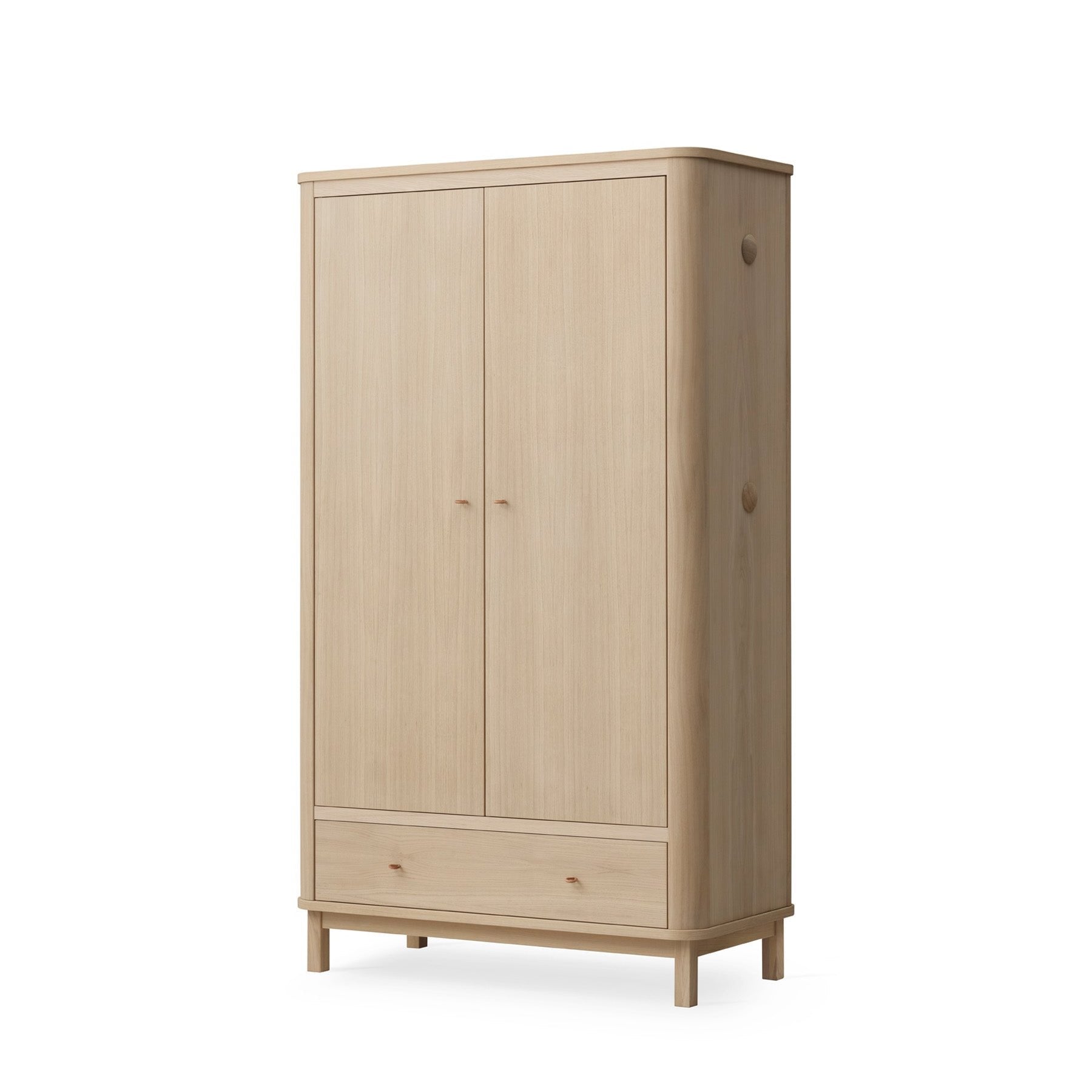 Wood Wardrobe 2 Doors Oak