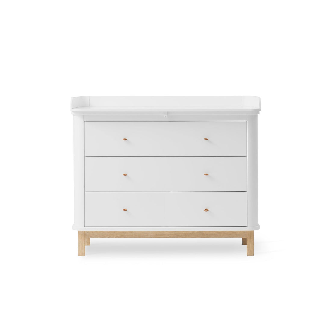 Wood Nursery Dresser 3 Drawers White/Oak