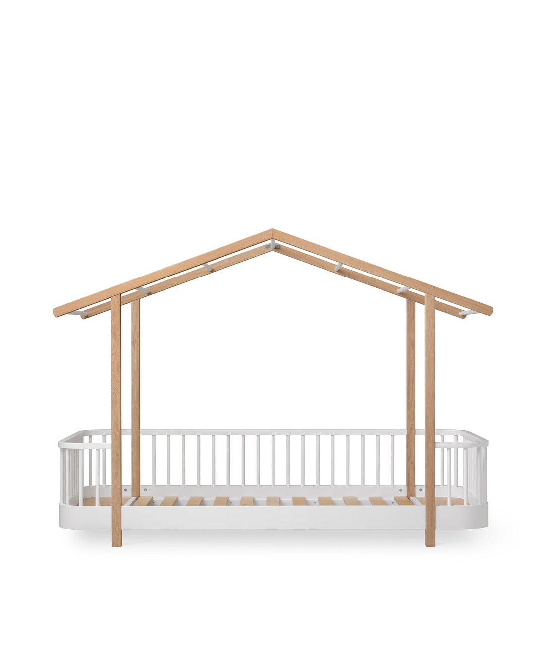 Wood Original House Bed White/Oak