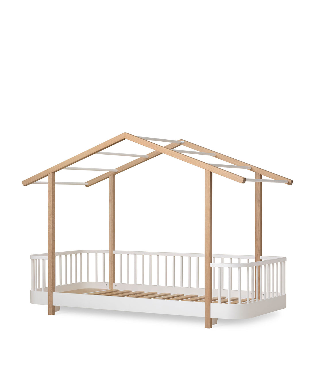 Wood Original House Bed White/Oak