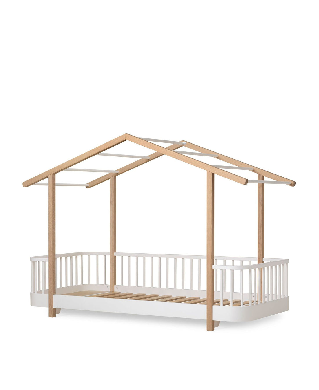 Oliver Furniture Wood Original House Bed White/Oak – front view
