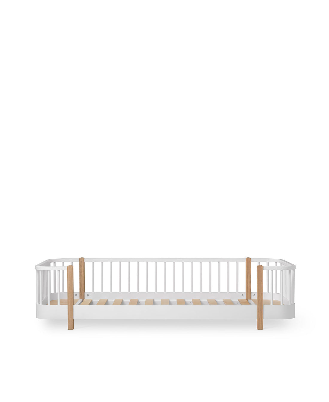 Wood Original Floor Bed White/Oak