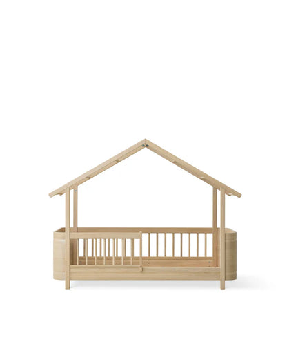 Wood Mini+ House Bed I Oak