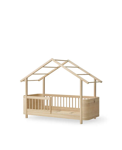 Wood Mini+ House Bed I Oak