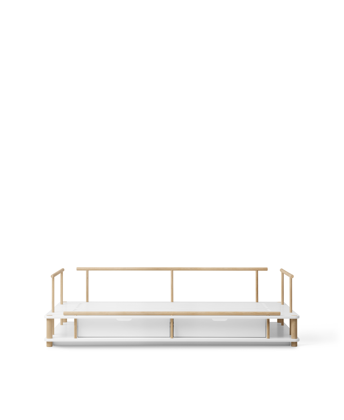 Camp Day Bed, Wit/Eiken