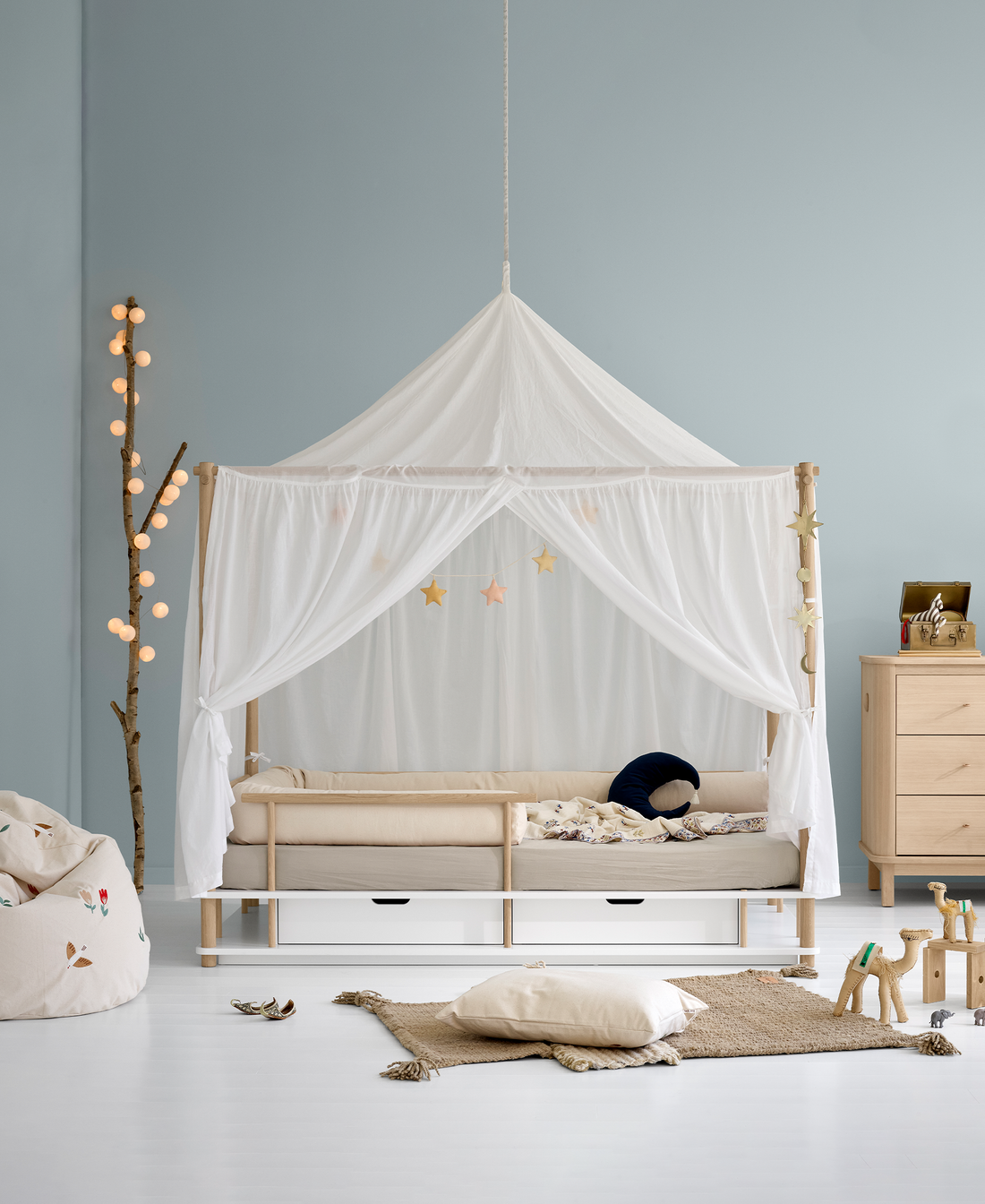 Canopy For Camp Bed - Sahara White