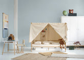 Oliver Furniture Camp Canopy Bed White/Oak – side view