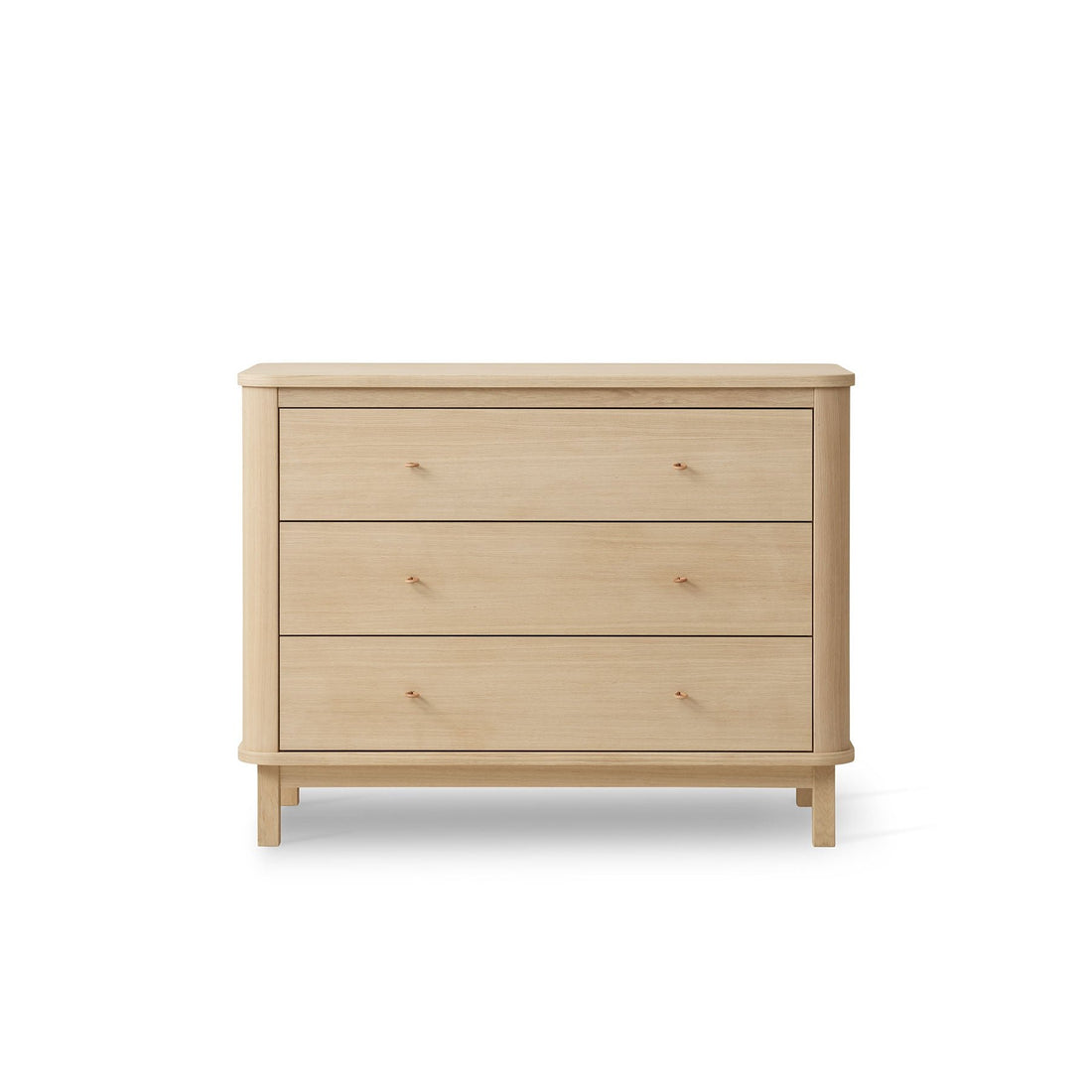 Wood Dresser 3 Drawers Oak