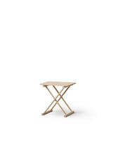 Oliver Furniture Camp Bed Table High, Oak – lifestyle view