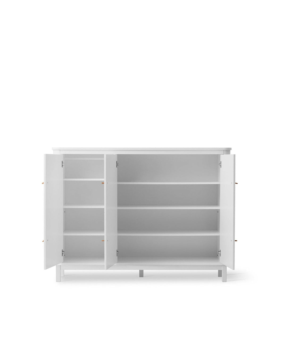 Oliver Furniture Multi Cupboard 3 Doors, white – detail of the integrated side hooks