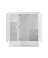 Oliver Furniture Seaside Wardrobe 3 Doors White – detail of drawers