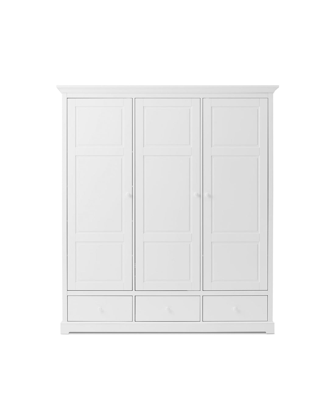 Seaside Wardrobe 3 Doors White