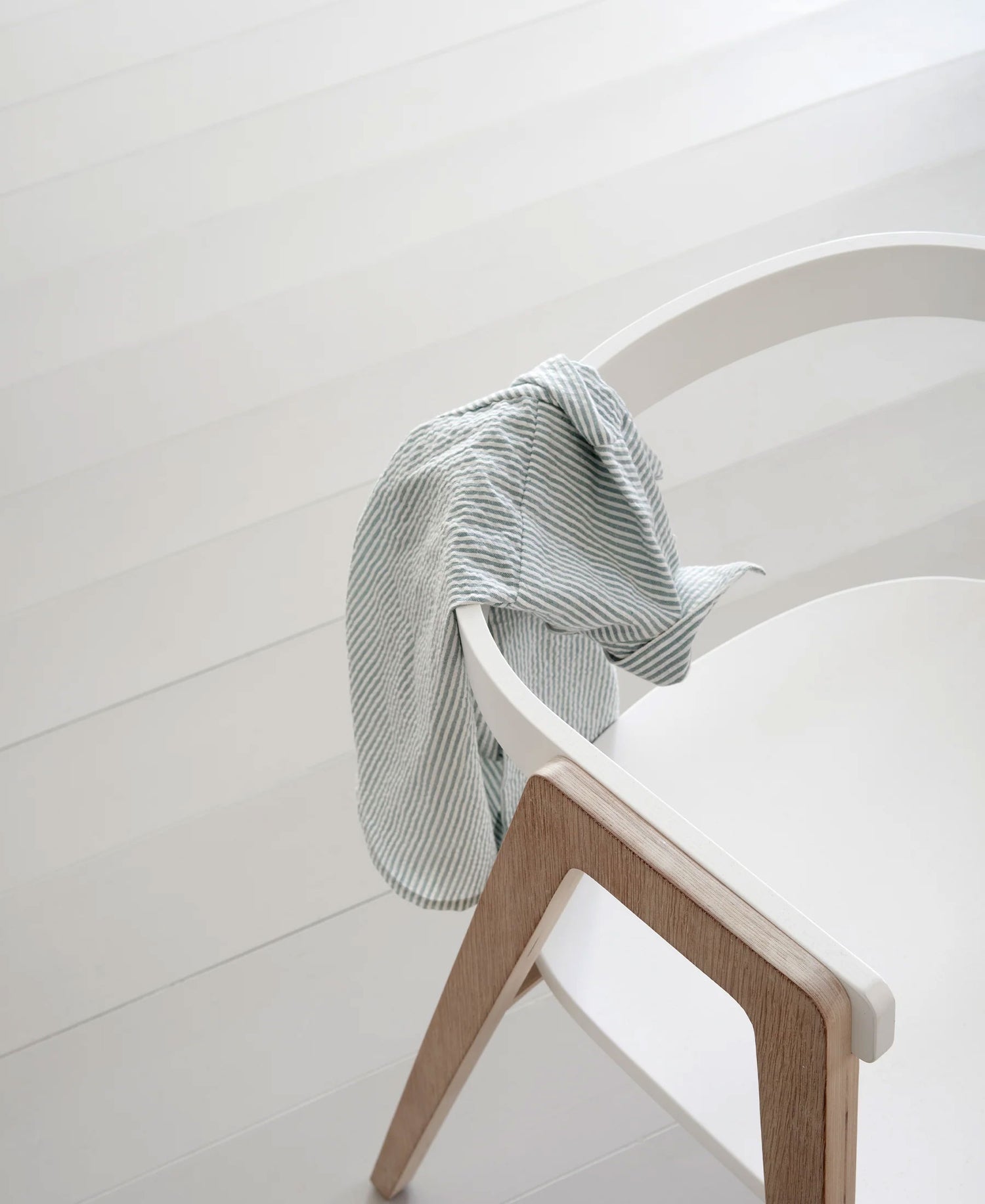 Wood Armchair White Oak