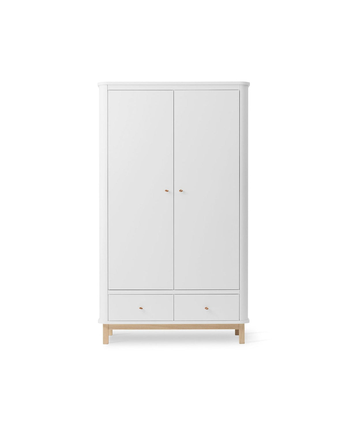 Oliver Furniture Wood Wardrobe 2 Doors, white/oak – product photo