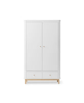 Oliver Furniture Wood Wardrobe 2 Doors, white/oak – product photo
