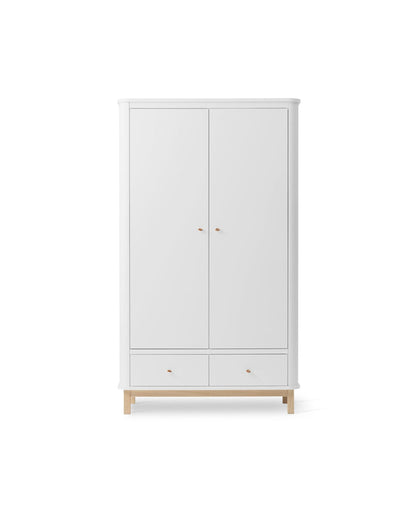 Oliver Furniture Wood Wardrobe 2 Doors, white/oak – product photo