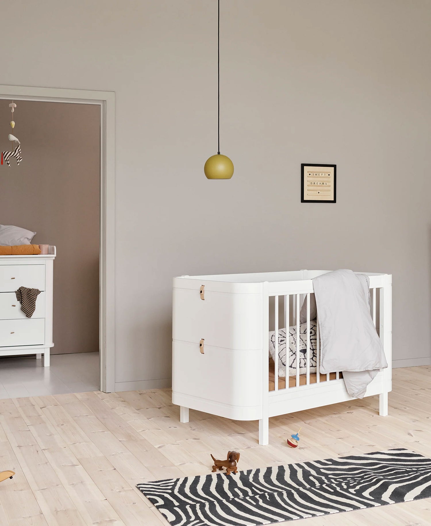 Houten Mini+ Ledikant Excl. Junior Kit | Wit