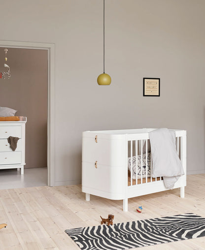 Houten Mini+ Ledikant Excl. Junior Kit | Wit