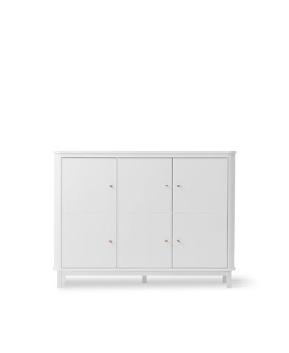 Oliver Furniture Wood Multi Cupboard 3 doors in white